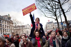 Marche pour la vie, manifestation contre l'IVG, Paris, 19 janvier 2014. ©Agnès Varraine-Leca